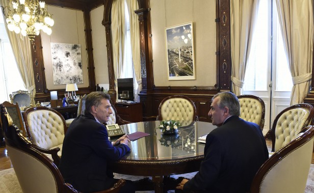 Macri recibe al gobernador de Jujuy