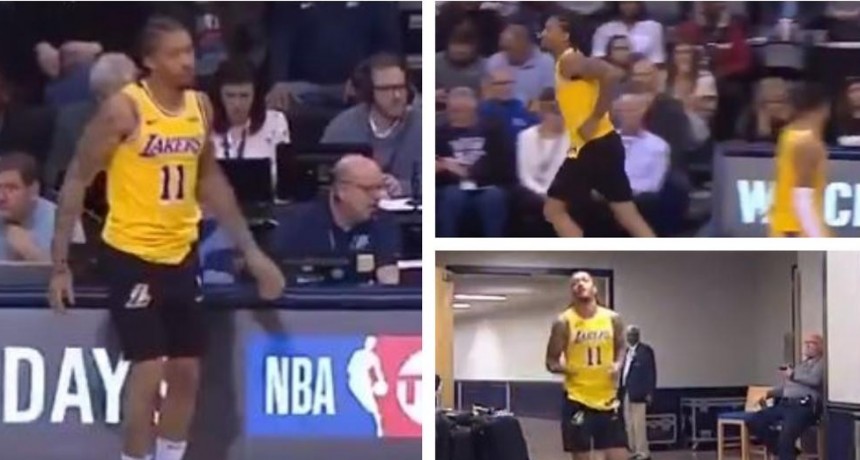 Michael Beasley en la pista con pantalones de entrenamiento Michael Beasley en la pista con pantalones de entrenamiento