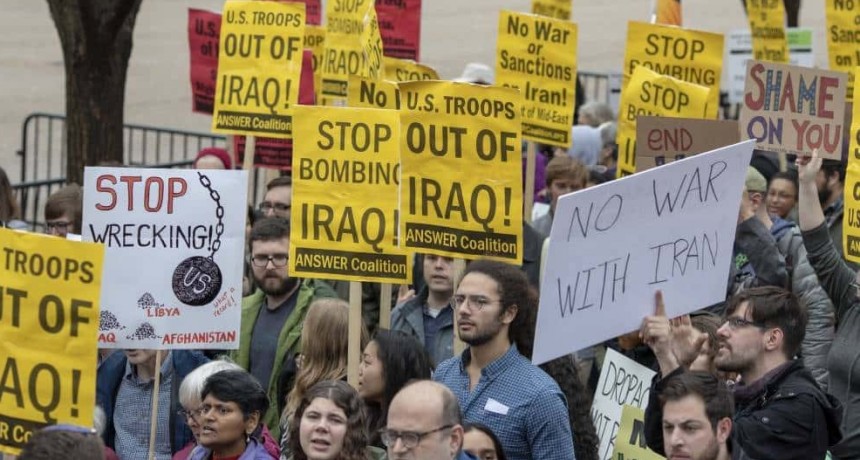 EEUU: Miles de manifestantes marcharon al grito de No a la guerra con Irán