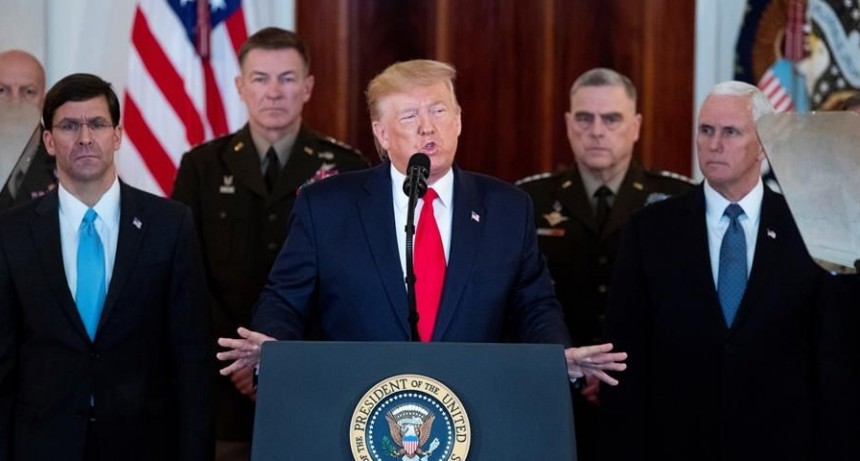 Trump en su mensaje dijo que EE.UU, está listo para la paz