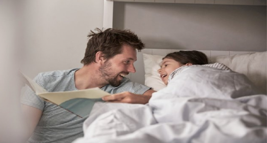 Papá no te olvides de contarle un cuento a los niños