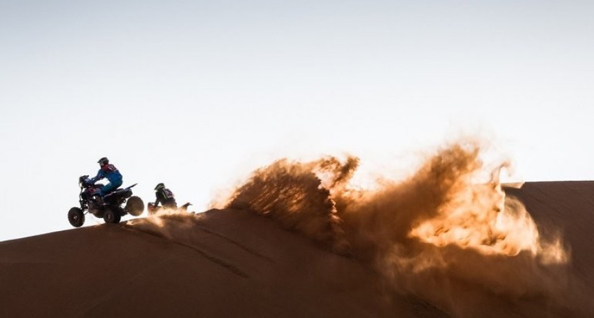 Manuel Andújar en cuatriciclo se subio al podio del Dakar 2021