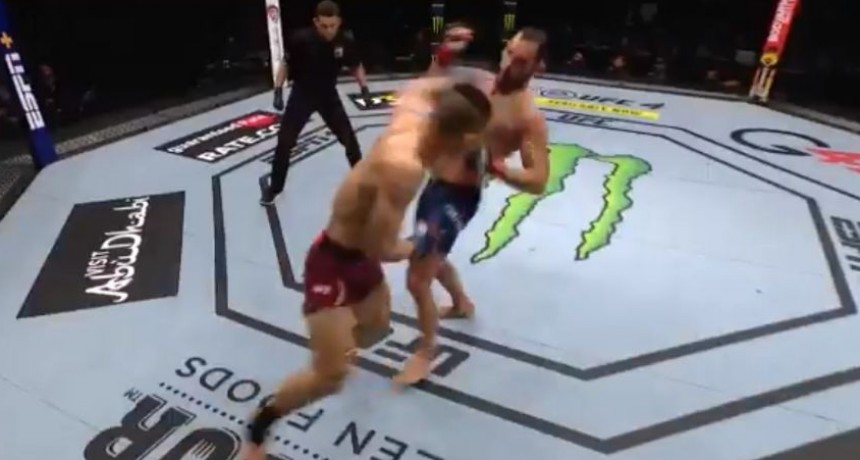 Ponzinibbio volvió a la UFC y sufrió un nocaut brutal