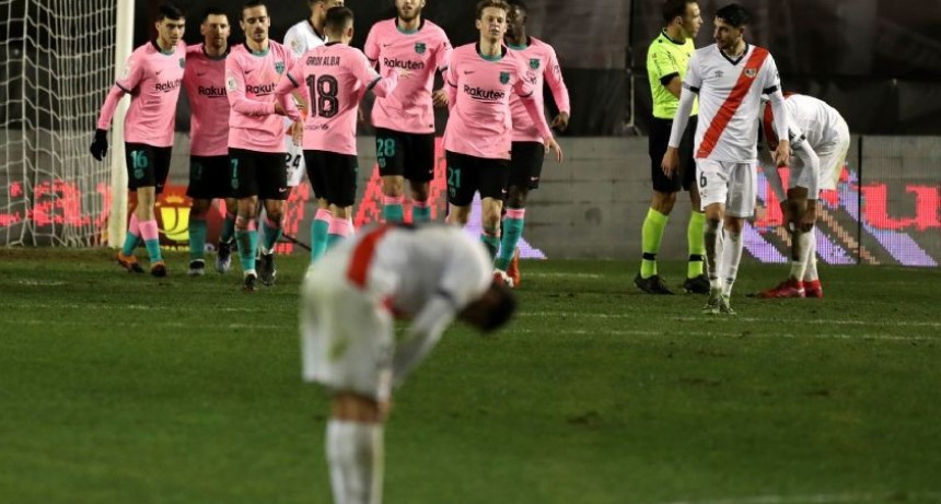 Barcelona derrotó a Rayo Vallecano por los octavos de final de la Copa del Rey