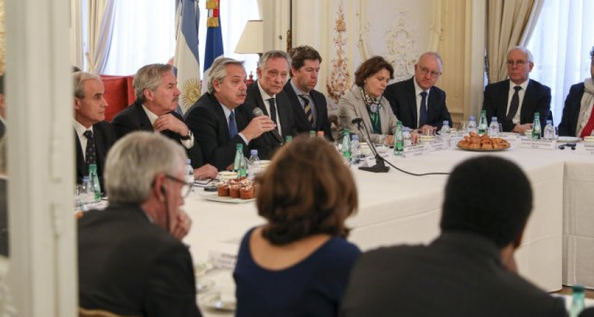 Alberto Fernández se reunió con empresarios franceses