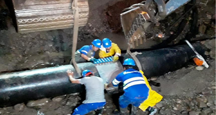 Finalizaron los trabajos de reparación del acueducto norte