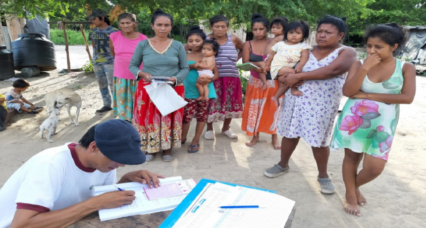 El Gobierno releva familias vulnerables en el Norte 