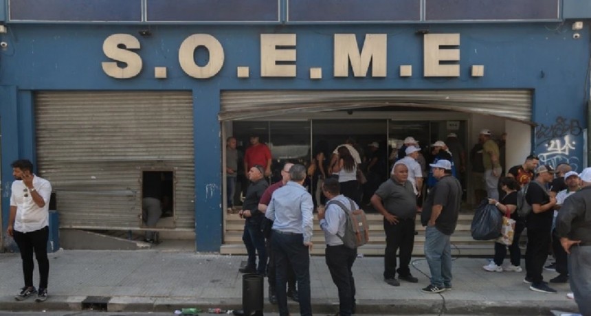 El Gremio de SOEME fue tomado por Dirigentes que apoyan al detenido Marcelo Balcedo