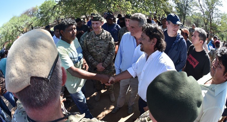  Gustavo Sáenz y Agustín Rossi, recorrieron el Chaco Salteño 