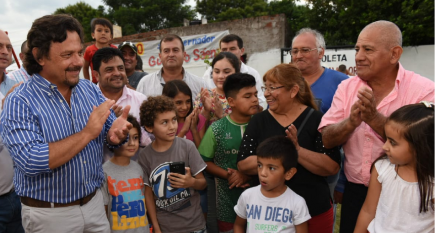 Sáenz inauguró obras de infraestructura en Joaquín V. González