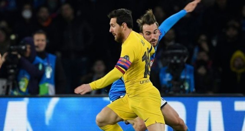 Barcelona empató con el Napoli en octavos de final de la Champions League