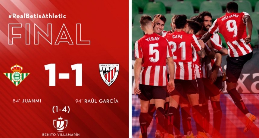 Athletic Bilbao le ganó a Betis en los penales de cuartos de final
