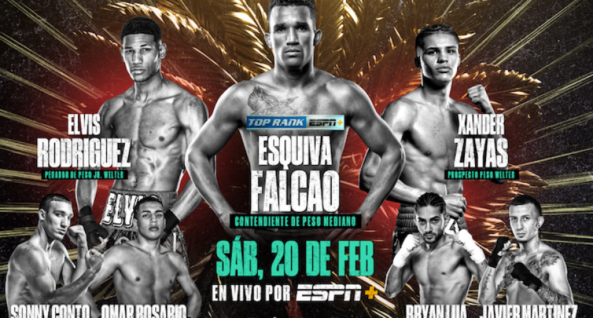 Esquiva Falcao y Elvis Rodríguez estarán en acción 