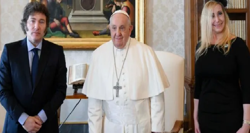 El Papa recibiò a Milei