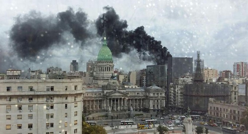 Susto en el anexo de la Cámara de Diputados por un incendio