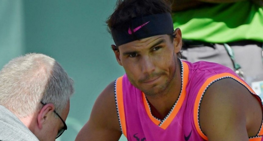Rafael Nadal se bajó de Indian Wells por una lesión Rafael Nadal se bajó de Indian Wells por una lesión