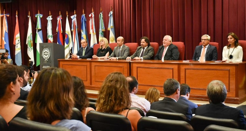 Sáenz participó en la apertura del año judicial 2020