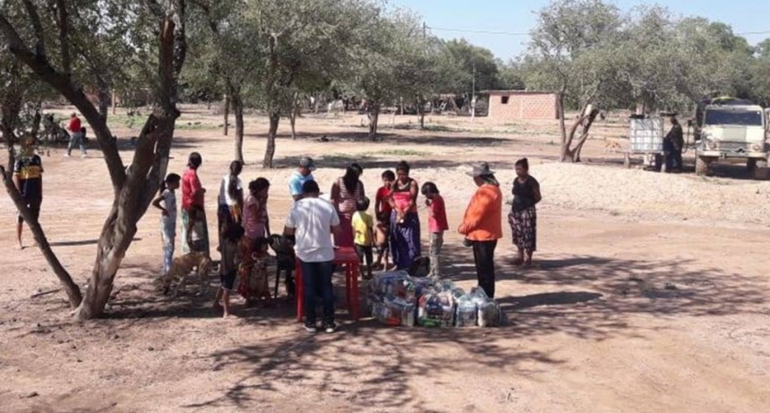 Sigue la entrega de módulos alimentarios del operativo socio-sanitario