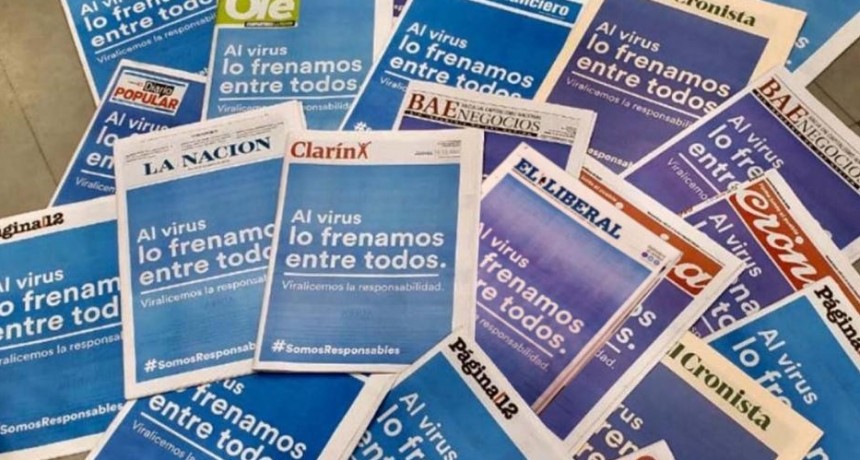 Los diarios del país se unen bajo la campaña de prevención #SomosResponsables