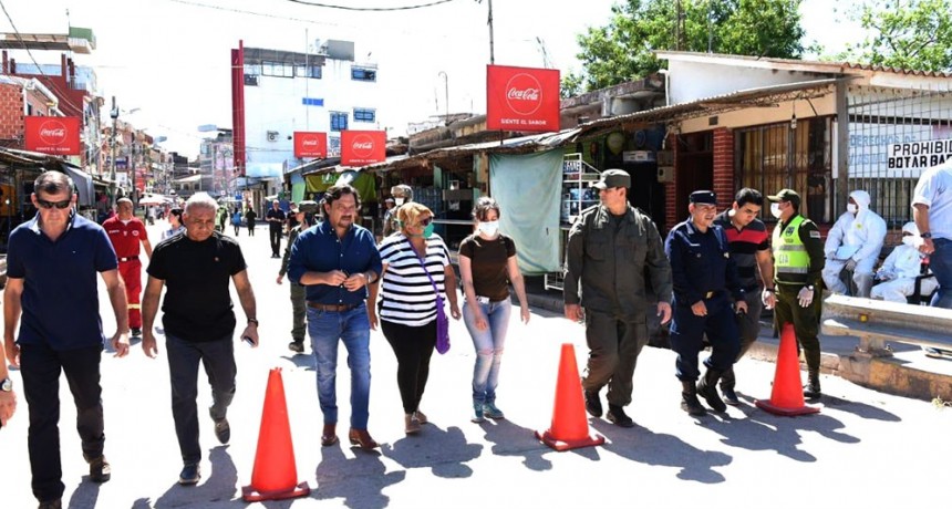 El gobernador Sáenz controló el operativo de seguridad fronteriza en Salvador Mazza