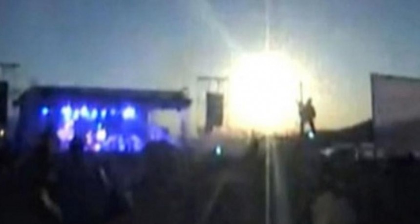 Durante el Festival de la Chicha cayó un rayo