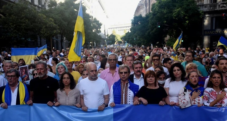 Marcharon por la Paz en Ucrania: Descendiente y vecinos 
