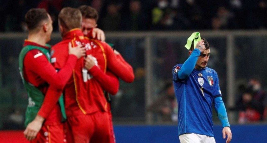 Italia eliminada de Qatar 2022 tras perder con Macedonia del Norte