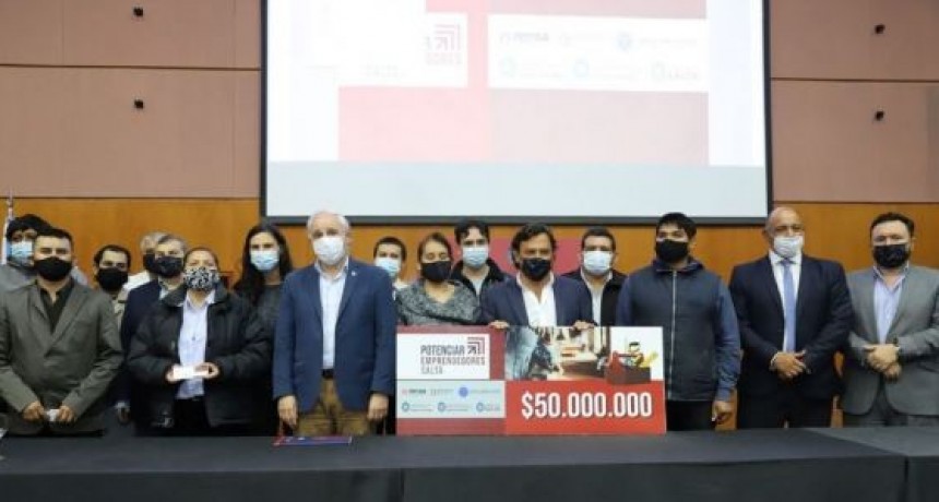 Sàenz presentò Potenciar Emprendedores 