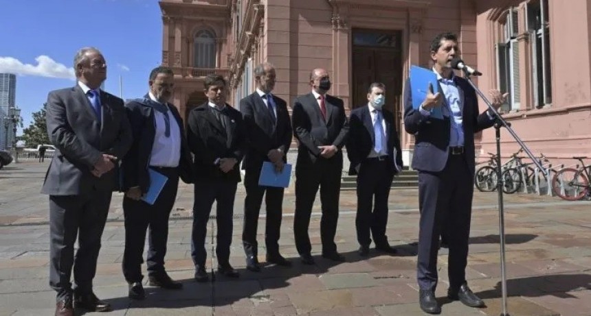 Gobernadores peronistas reunidos en la Rosada