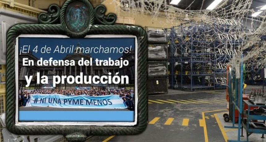 La CGT y Pymes marcha en protesta contra la crisis