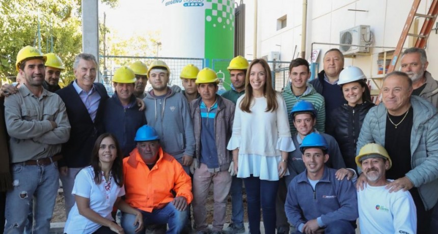 Macri visito ampliación del Hospital Posadas