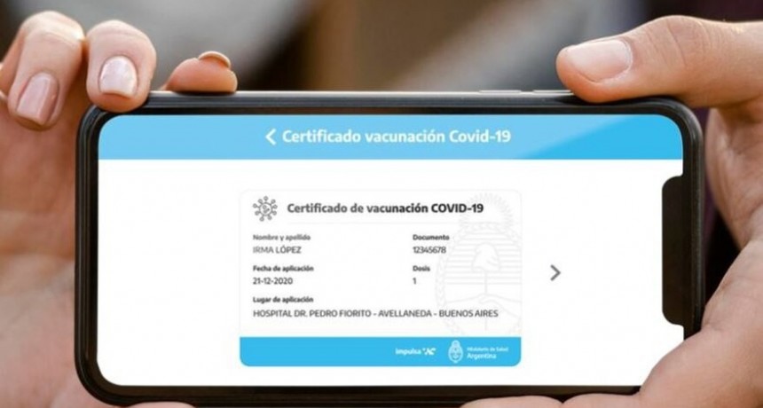 El Gobierno lanzó el pasaporte sanitario que acredita la vacunación