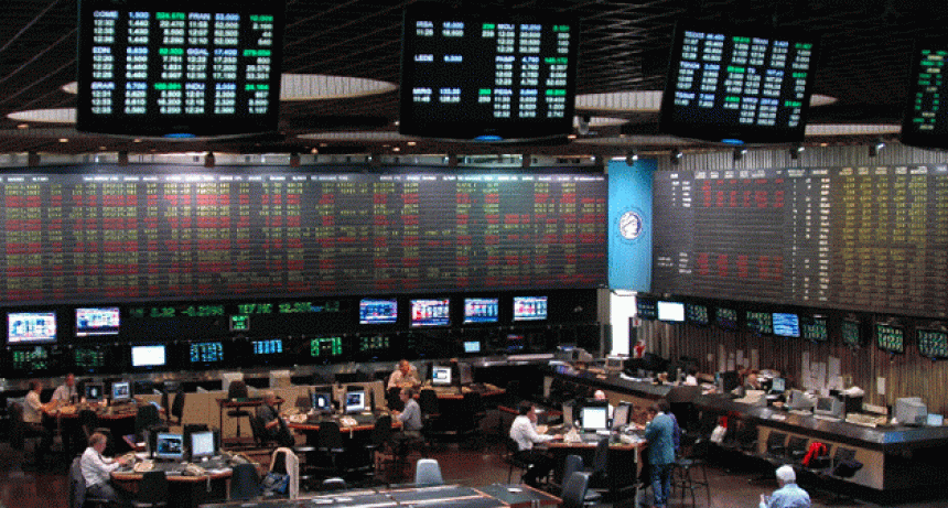 La Bolsa de Valores Argentina se contrae