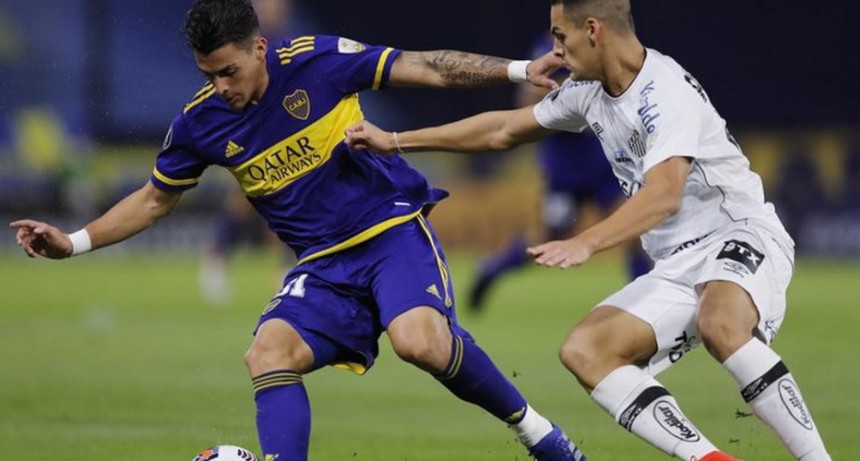 Boca le gana al Santos en la Bombonera por la Copa Libertadores EN VIVIO