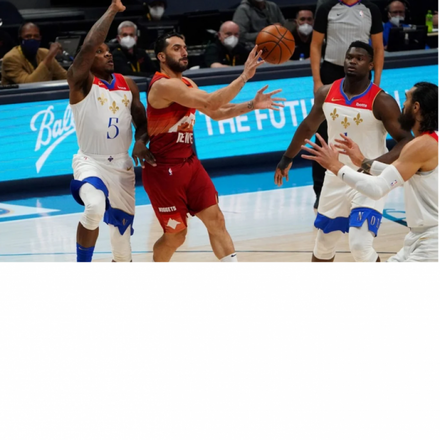 Denver Nuggets de la mano Campazzo le ganò a  New Orleans Pelicans