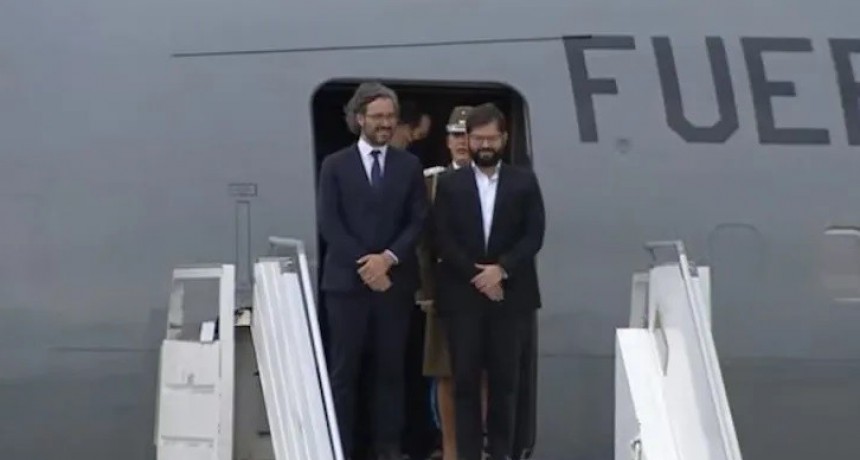 Gabriel Boric llegó a la Argentina