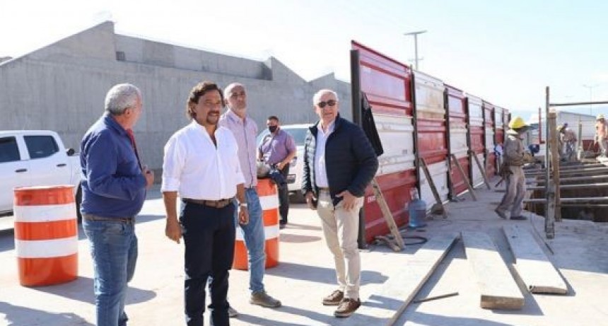 Gustavo Sáenz visitó la obras de la Circunvalación Noroeste