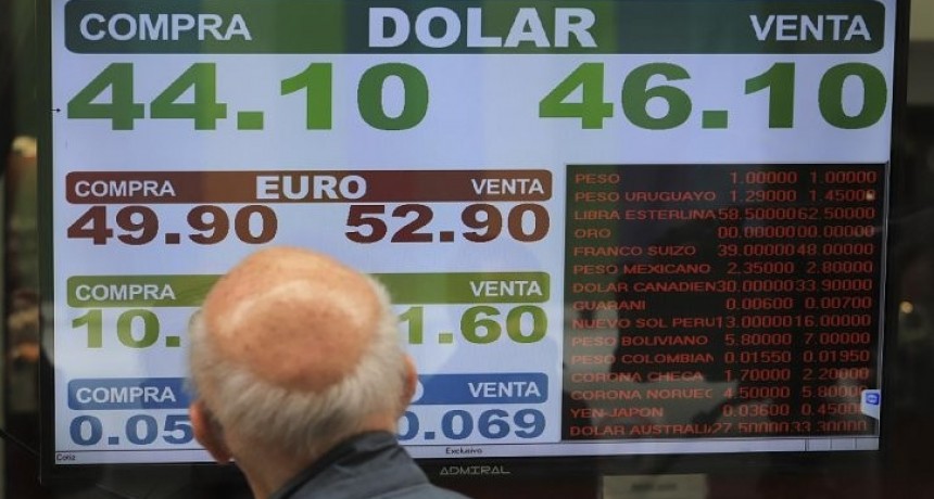 El dólar subió a $ 46,50 para la venta $ 46