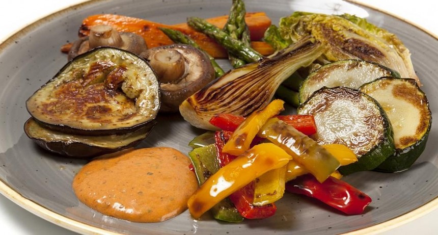 Saludable parrillada de verduras