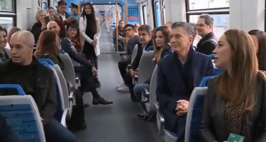 Mauricio Macri inauguró el Viaducto Mitre