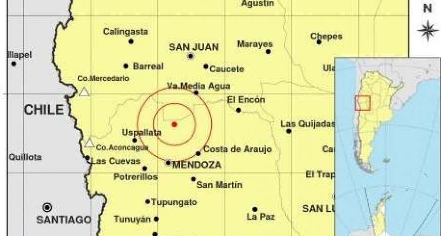 Mendoza sufrió un movimiento sísmico magnitud de 3.2