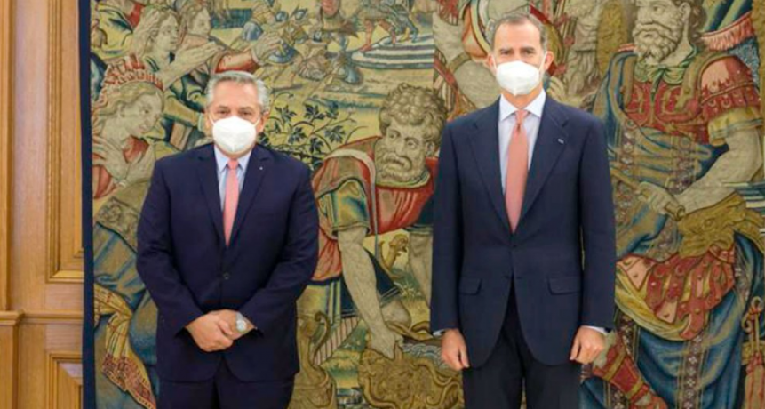 Alberto Fernández se reunió con el Rey Felipe VI de España