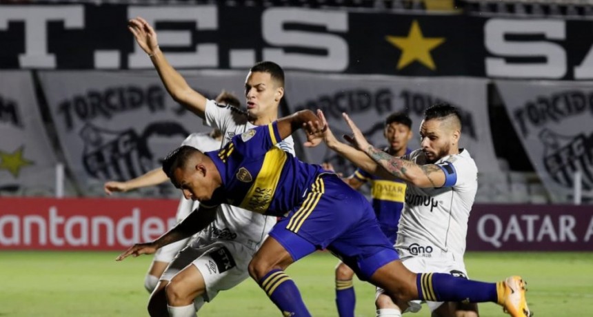  Boca cayó ante Santos y quedó tercero en el Grupo