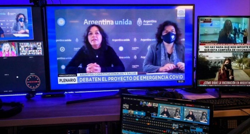 Carla Vizzoti y Vilma Ibarra exponen en el Senado sobre el proyecto para regular las restricciones por la pandemia