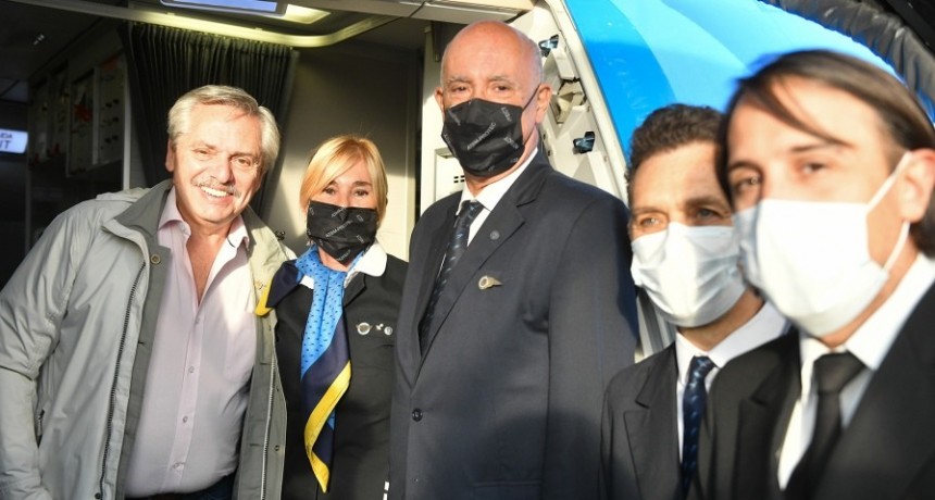 El Presidente partió hacia Madrid