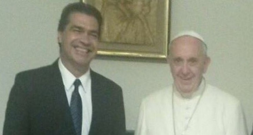 El papa Francisco recibió a solas a Jorge Capitanich