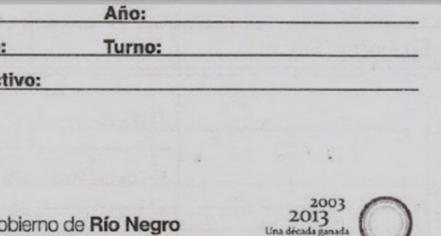  Río Negro elimina los boletines de calificaciones