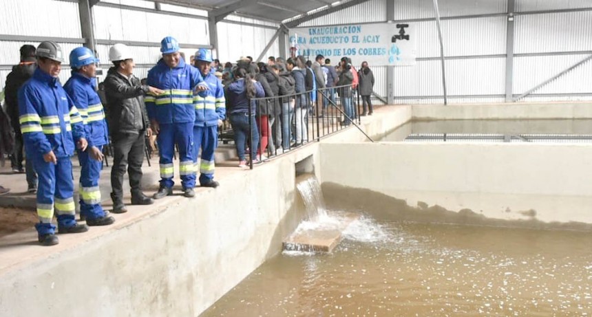 Inauguraron el acueducto El Acay 