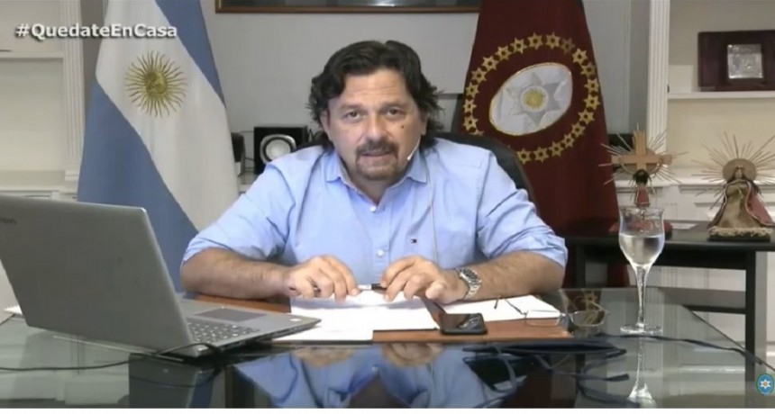 Gobernador Gustavo Sáenz realiza anuncios
