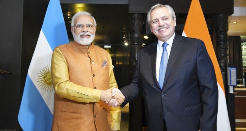 Alberto Fernández se reunió en Alemania con Narendra Modi
